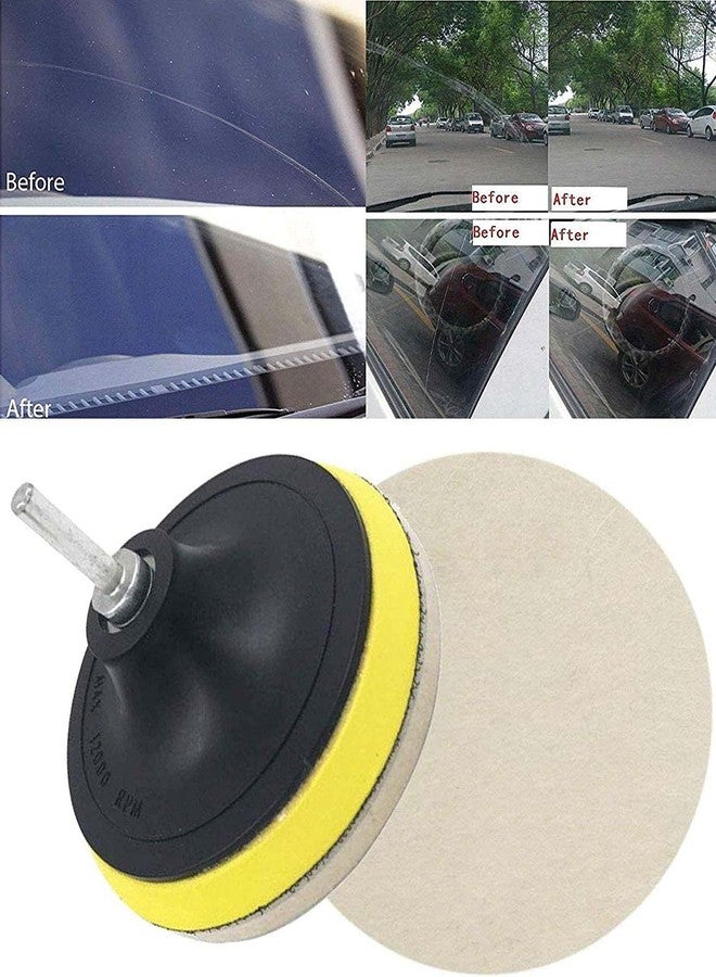 دي آي واي كرافتس مجموعة أدوات يدوية مكونة من قطعتين، وسادة دعم من اللباد مقاس 4 بوصات M10/14، وسادة دعم صواميل عالمية M10/14، وسادة تلميع وصقل مع مجفف (مجموعتان، وسادة دعم من اللباد مقاس 4 بوصات M10/14) - Image 4